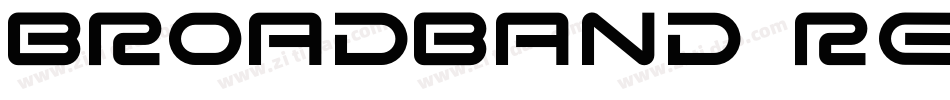 Broadband Regular字体转换
